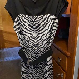 Express small animal print dress